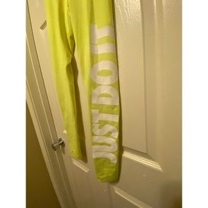 Neon Yellow Nike Leggings Sz Small